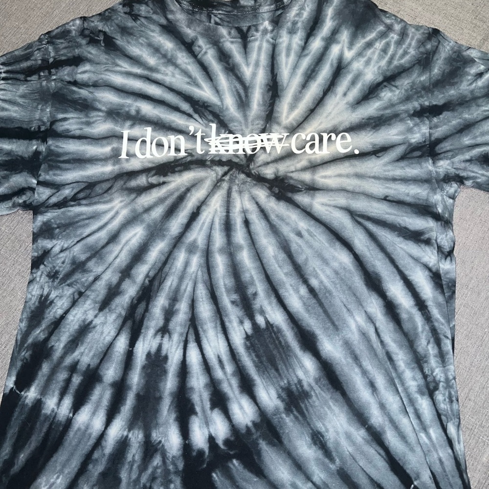 Black and Gray Tie-Dye T-Shirt